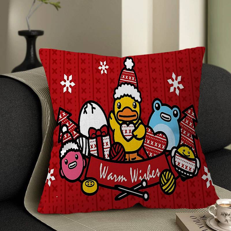 B-B Duck Anime Personalized Pillow Cover Kids Bedroom Wild Party Decor Pillowcase Kid Birthday Shower Gift