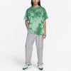 Nike Спортивная одежда Premium Essentials с вышивкой логотипа, с принтом тай-дай, с круглым вырезом, свободная, с коротким рукавом, мужские топы, землянисто-голубой FJ9361-346