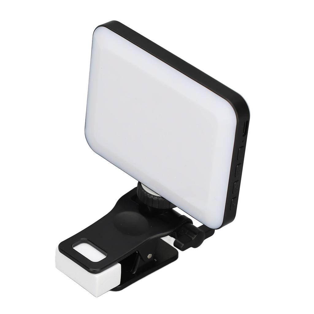 LED Video Light with Clip 3 Modes 9 Levels 3000k To 6500k Rechargeable LED Phone Light Pocket