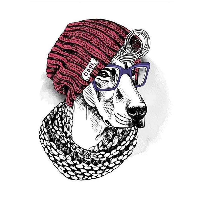 T370 # забавная наклейка с изображением кота, бульдога, совы, животного на автомобиль, виниловая наклейка, водонепроницаемые украшения, наклейки для автомобиля