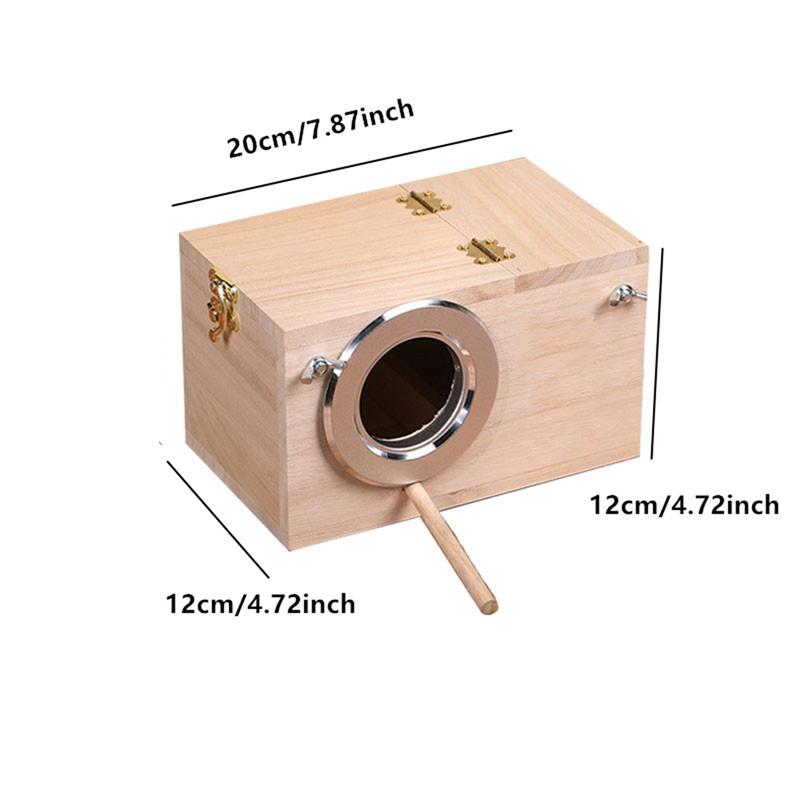 1 шт. Деревянный ящик для разведения птиц Домик для птиц Гнездо Клетки для разведения попугаев Аксессуары для домашних животных Декор для дома и балкона