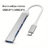 4-в-1 USB 3.0 концентратор Type-C док-станция для телефонов и компьютеров