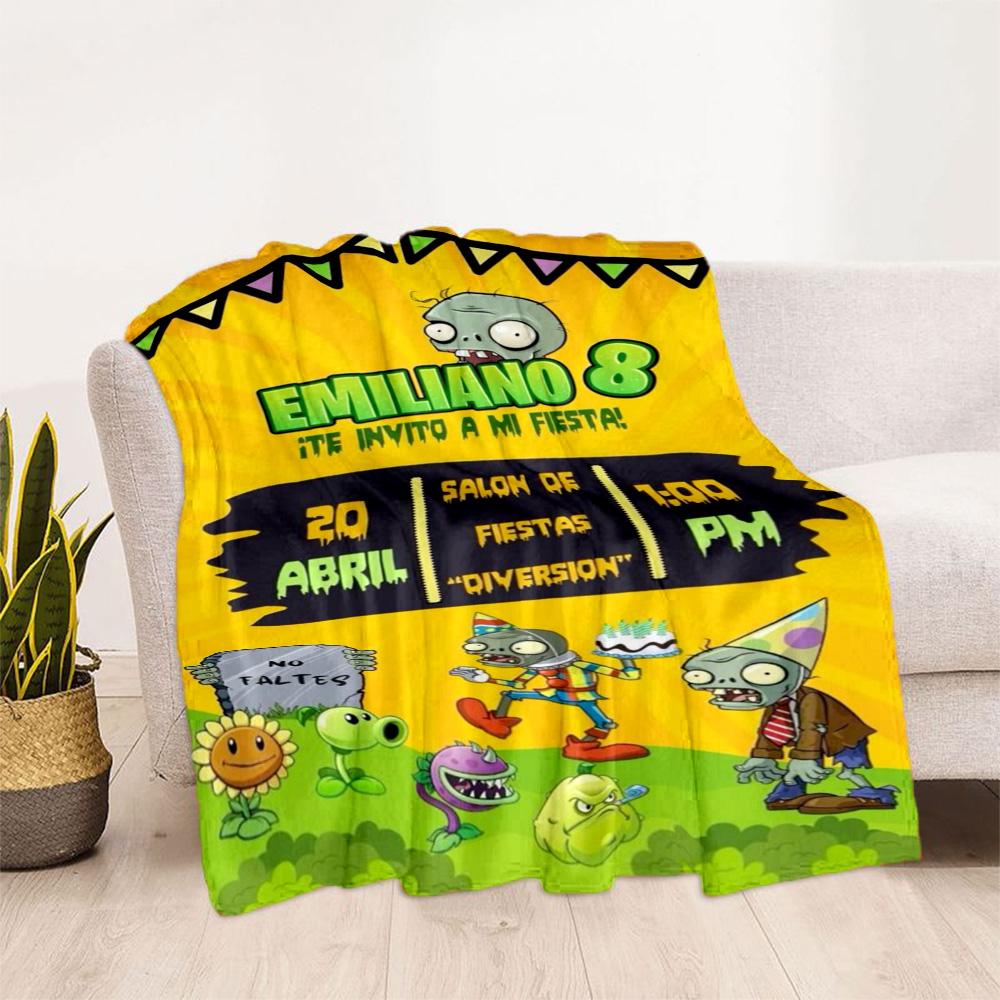 Plants vs. Zombies blankets Suitable for sofas, travel, living rooms also a good gift for friends and family Suitable for all seasons.