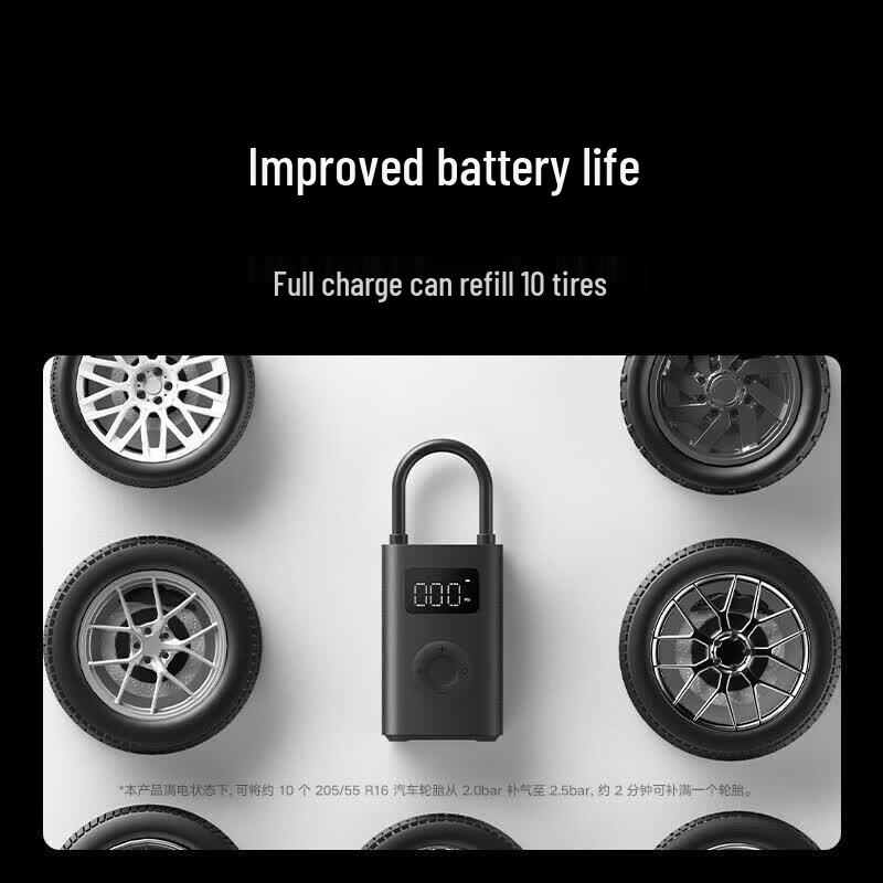 Портативный электрический воздушный компрессор Xiaomi 2