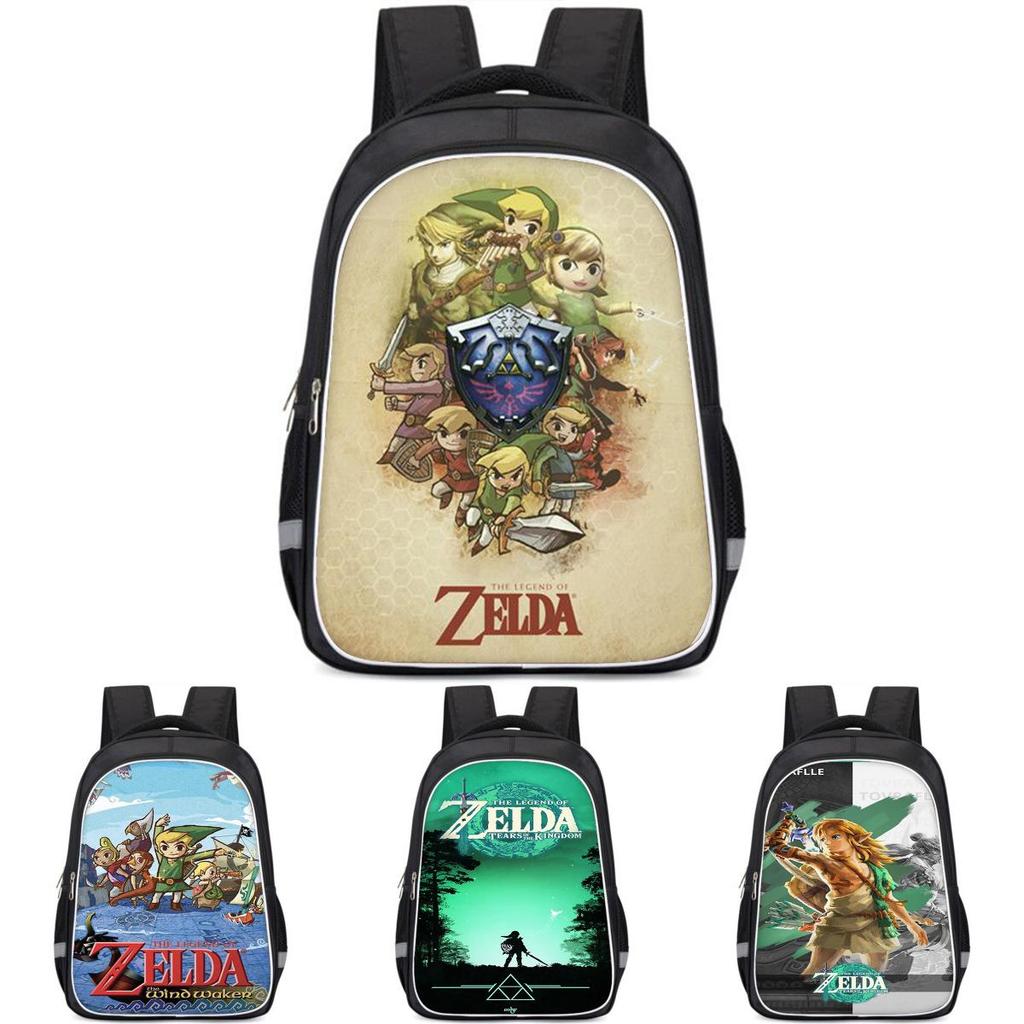 Просторный рюкзак в стиле Zelda для детей Легкий и эргономичный школьный рюкзак