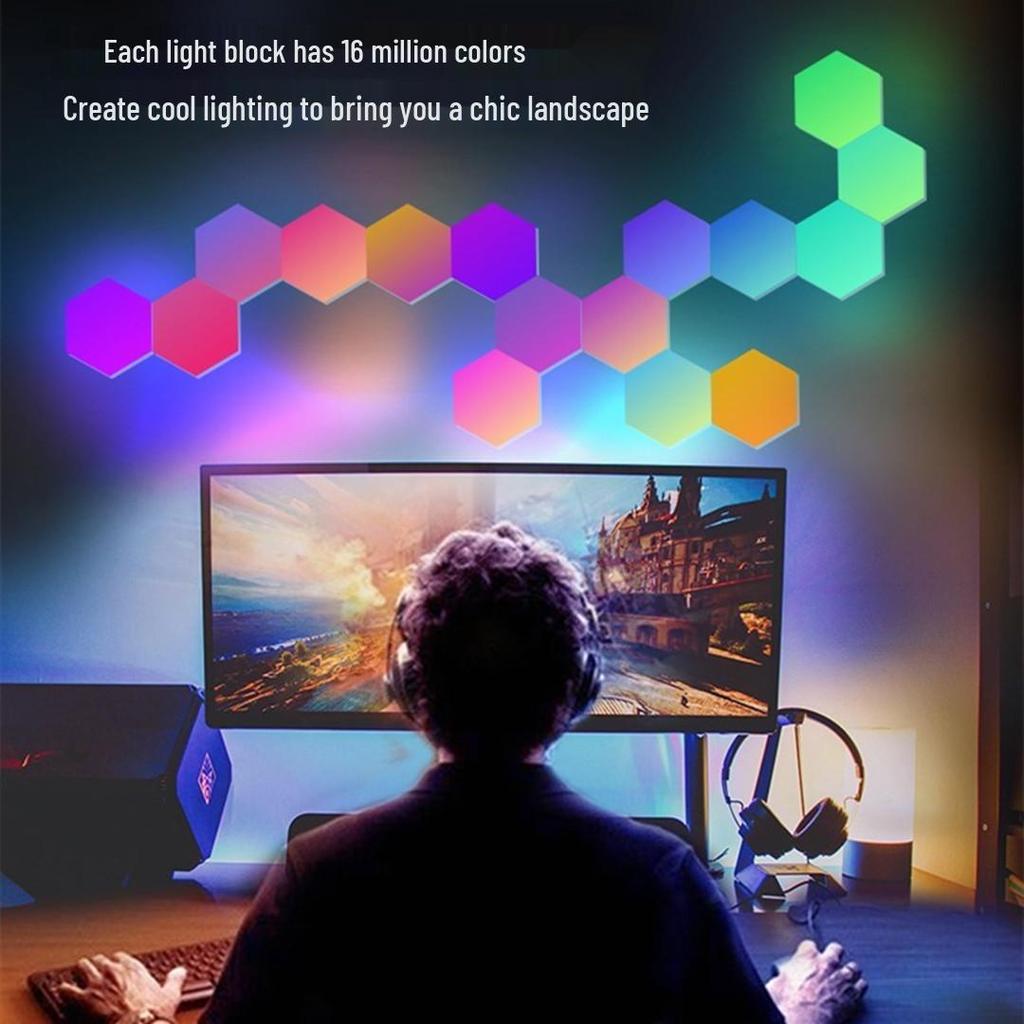 Креативный сотовый настенный светильник Quantum - Декор для гостиной и спальни