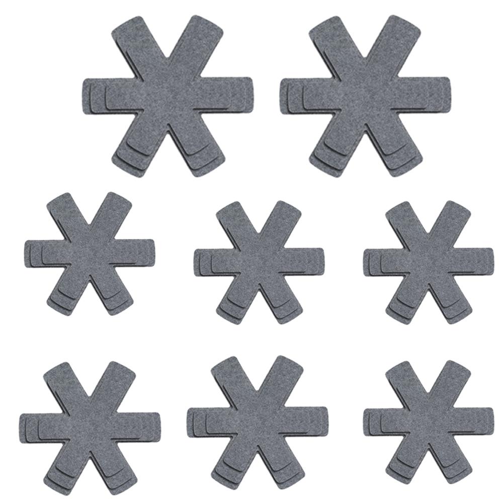 12/24 Pcs Pot and Pan Protectors Non-woven Pot Dividers Pad 3 Sizes Pans Separator Pads for Protecting Separators Pads Cookware