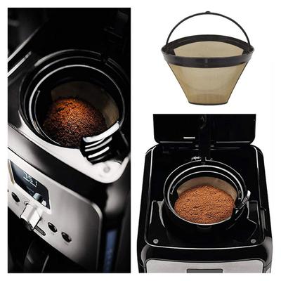 Фильтр из нержавеющей стали для кофеварки, многоразовый чайник со встроенной ручкой