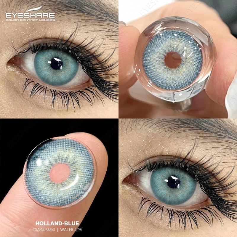 Eyeshare 1 Day Daily Lenses 5Pair Color Contact Lenses for Eyes 42% High Water Eye Contacts Disposable