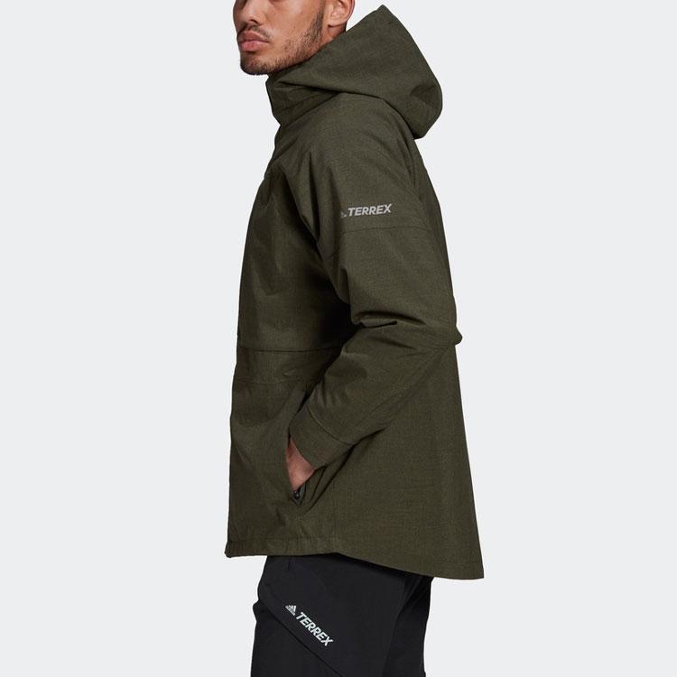 adidas Terrex Outdoor Stay Warm 3-в-1 Куртка с капюшоном Зеленый GE9895