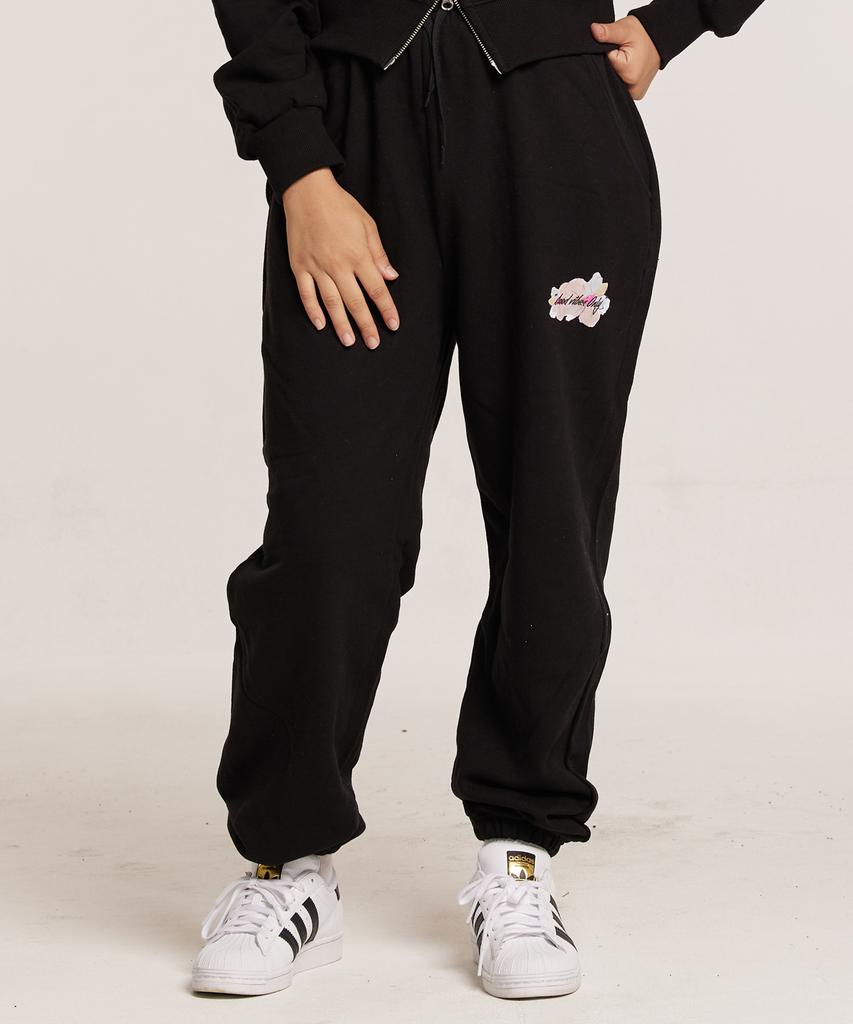 CREAM SODA LAB Good Vibe Jogger Pants Black Pink