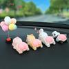 Cute Cartoon Car Ornament Ornaments Doll QQ's Ass Animal Panda Cat Rabbit Pig Decoration Gifts Car Interior Accessories