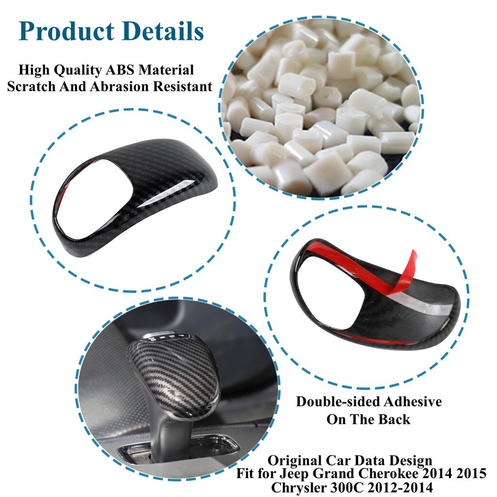 Автомобильная ручка переключения передач, декоративная крышка для Jeep Grand Cherokee 2014 2015 Chrysler 300C 2012-2014, интерьер