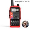 Portable S9 Plus UV Dual Band Walkie Talkie USB High Power Dual Band Radio with USB Charger
