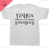 Yeshua Hebrew Name Of Jesus Christian Messianic ONeck Letters T Shirt Unisex Casual Graphic Tees Cotton Tops Camiseta Hombre