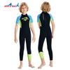 Kids 2.5mm Neoprene Short Sleeve Full Wetsuit Boys Warm Water Surfing Snorkeling Swimming Gear