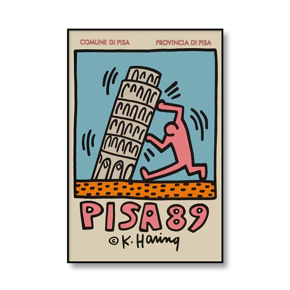 Италия путешествия ретро принт Монтрё джаз винтажная выставка настенная живопись холст живопись расправиться с плакатами и принтами для гостиной без рамки