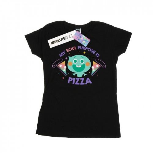 Disney Женская хлопковая футболка Soul 22 Soul Purpose Is Pizza