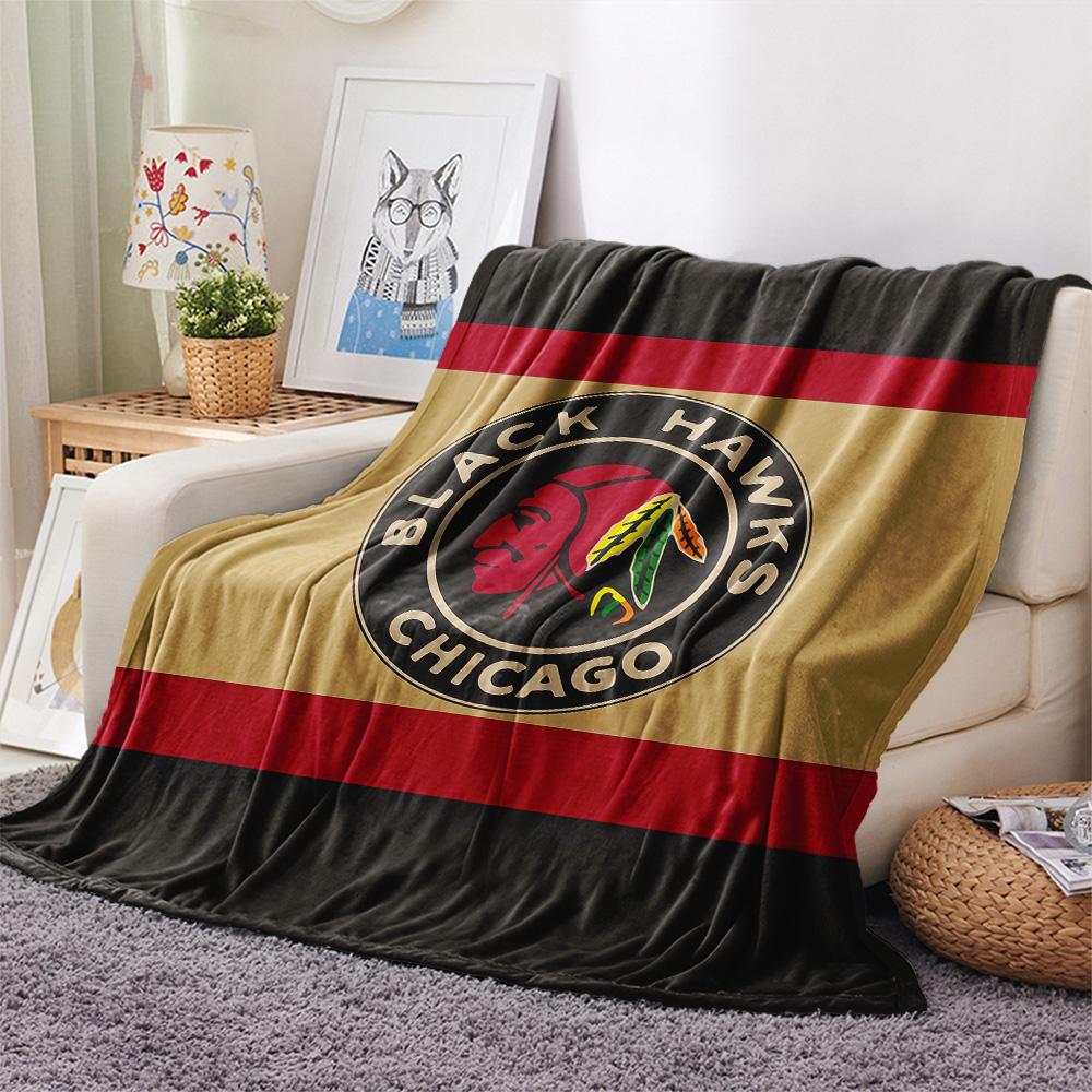 Chicago Blackhawks2 Flannel Blanket, High quality Comfortable for All Seasons, Home Decor, Warmth and Comfort
