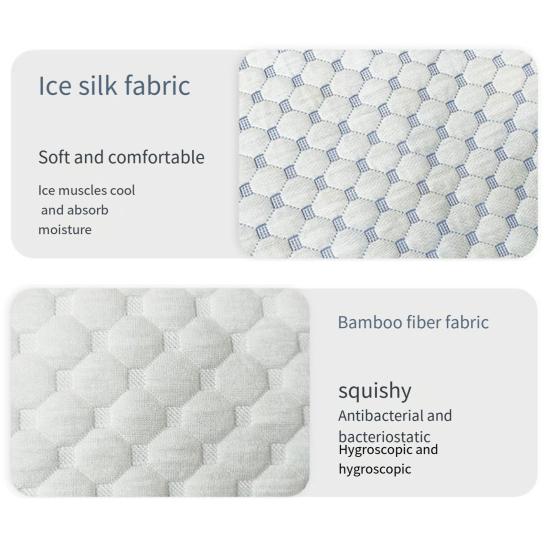 Подушка из измельченной губки, охлаждающая, с медленным восстановлением, эластичная, снимающая боль в шее, подушка из пены с эффектом памяти, дышащая