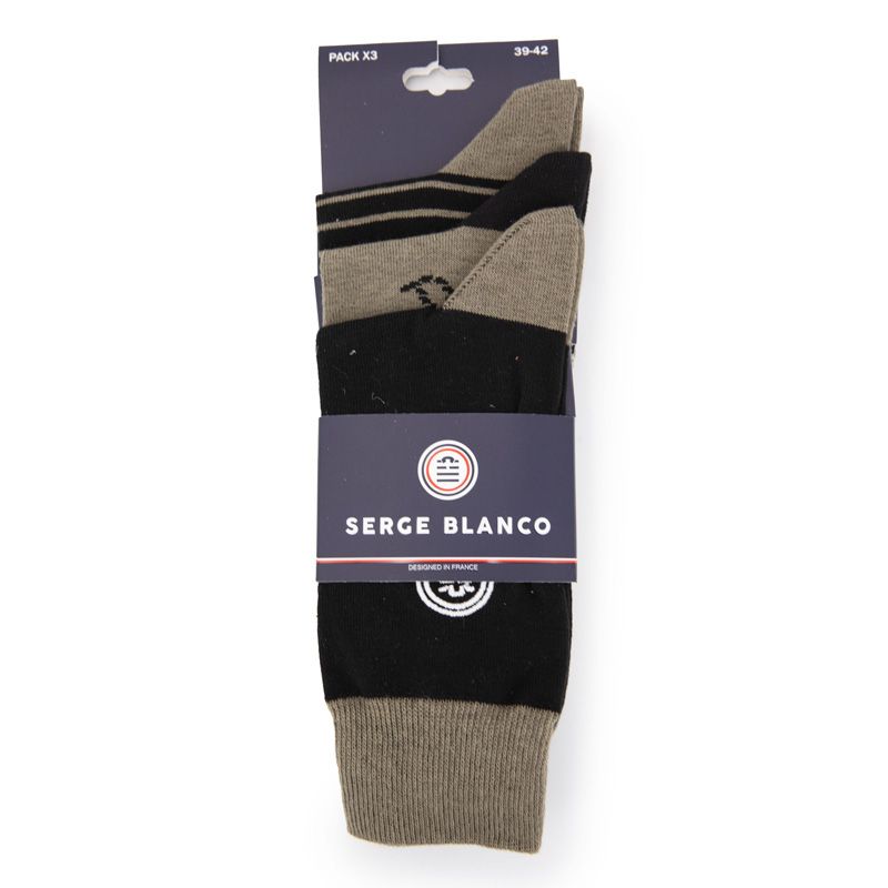Pack of 3 Pairs of Men's Socks SERGE BLANCO