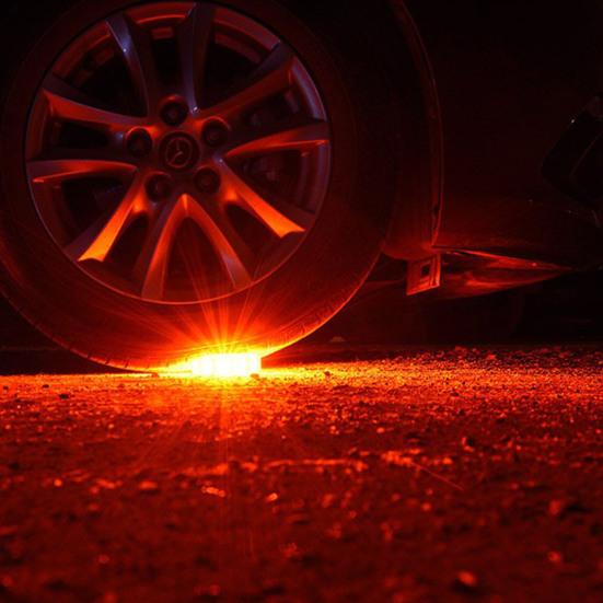 2 шт. светодиодный предупредительный светильник аварийной безопасности, компактный размер, высокая яркость, водонепроницаемый, широко используемый сигнальный светильник с крючком