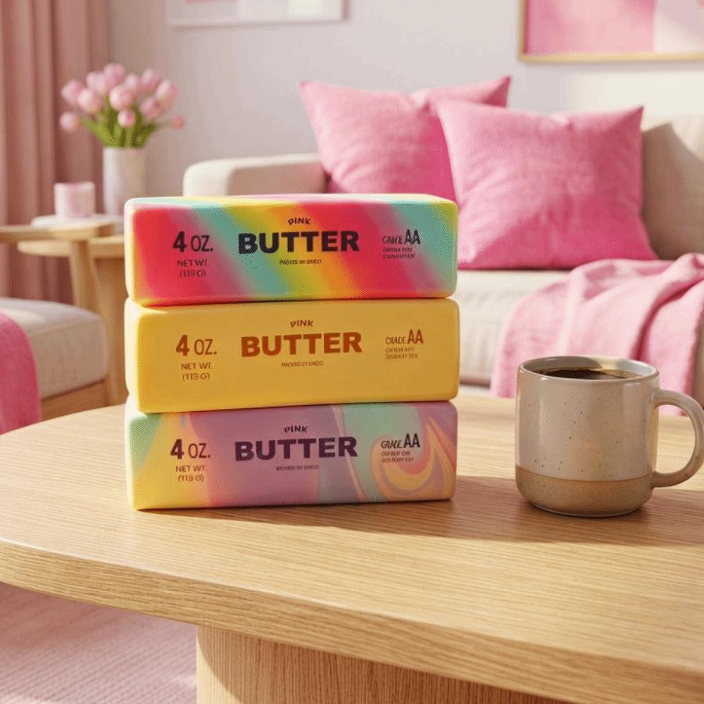 Sensory Butter Stick Squeezing Toy Release Hand Realistic Butter Sticks Children