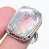 White Topaz Gemstone 925 Sterling Silver Jewelry Ring Size 8
