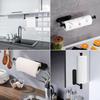 Kitchen Roll Paper Holder Adhesive Stainless Steel Toilet Paper Holder Under Cabinet Paper Roll Holder for Kitchen Storage