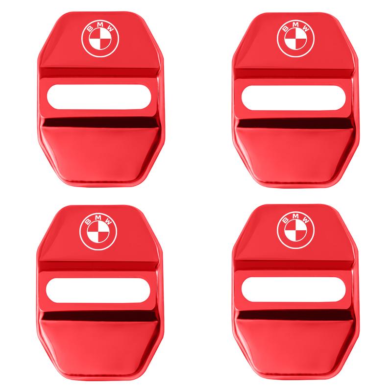 For BMW X7 G07 For BMW X1 X2 X3 X5 X4 X6 X7 G30 G20 G32 G11 G12 F40 F30 F20 F10 F34 F07 F44 Sticker 4Pcs 3D Car Door Lock Cover Accessories