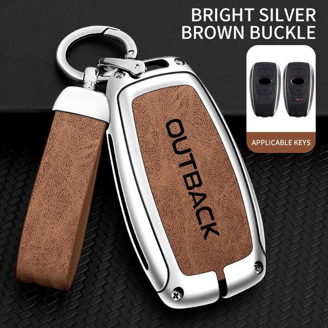 Чехол для автомобильного ключа из цинкового сплава для Subaru Outback, защитная пленка с дистанционным управлением для Subaru Outback, держатель для ключей, автомобильные аксессуары