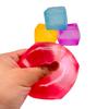 Mini Ice Cube Squeeze Toy Stress Anxiety Relief Cube Sensory Toy Teens Adults Portable Soft TPR Cube Pinch Toy