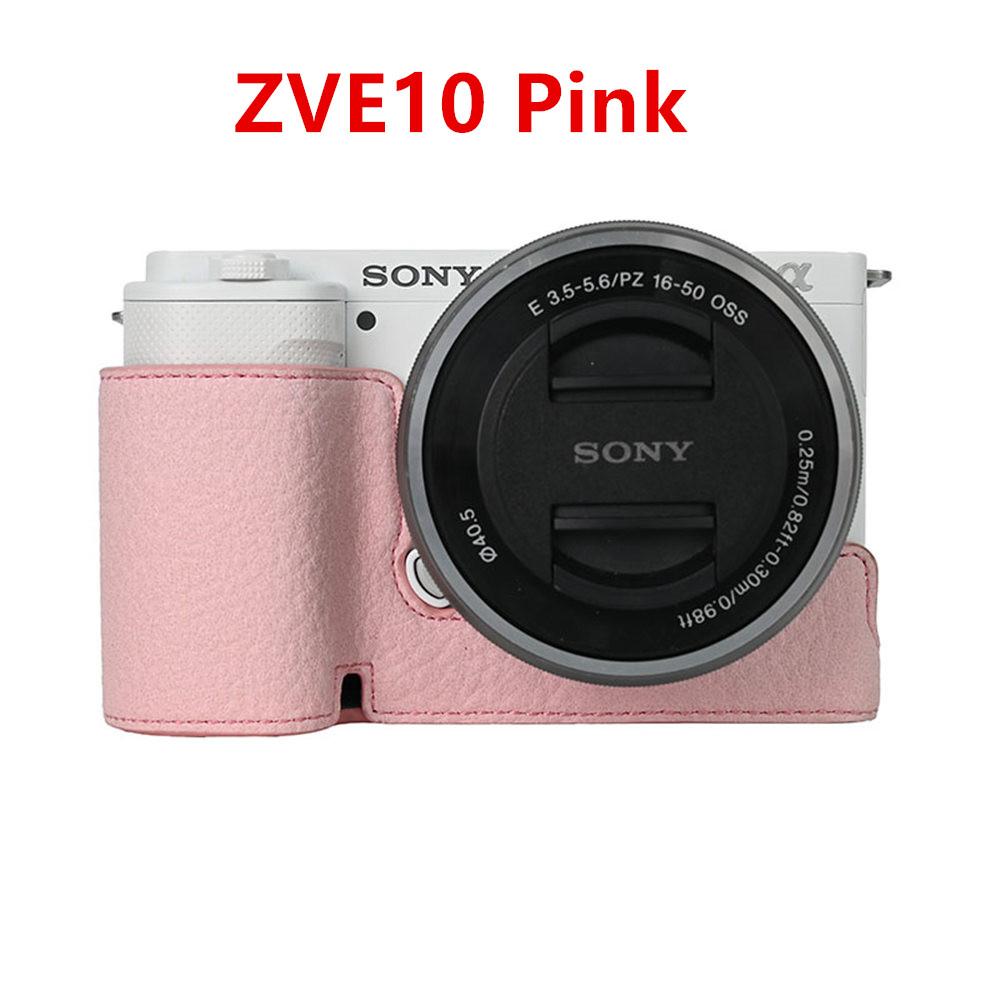 Получехол для камеры для Sony A6700 A6400 A6300 A6100 A6000 ZVE10 ZVE10II ZVE10M2 A7R5 A7CII A7C2 Крышка с открывающимся дном Искусственная кожа