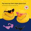 Солнцезащитные очки Yellow Duck Peach Heart с золотой цепочкой и шпильками для волос — милые подарки для магазина молочного чая