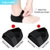 1 Pair Of Heel Protection Sleeves Shock-absorbing Pressure Height Increasing Pad Silicone Anti Slip Half Pad
