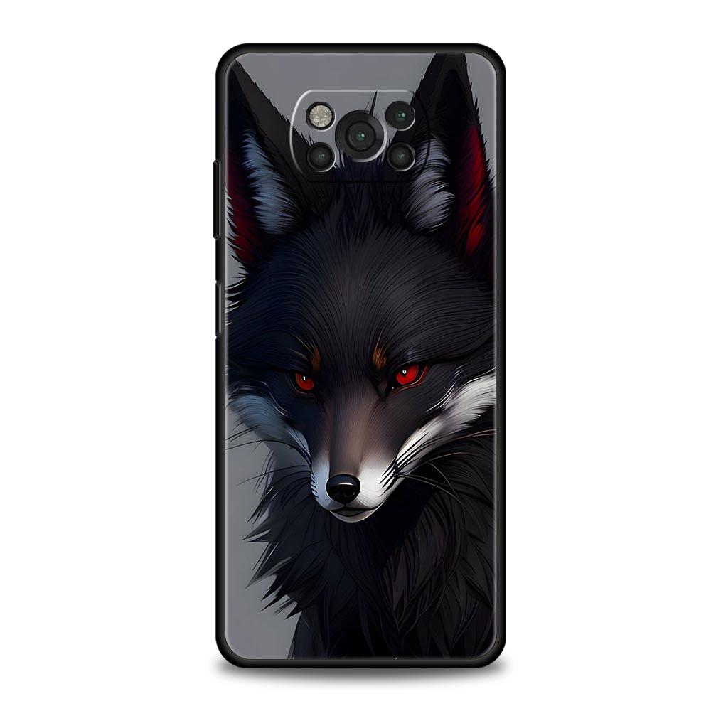 Чехол для телефона Красная Лиса для Xiaomi Poco F7 Ultra F6 F5 F4 F3 X6 X5 X4 X3 NFC C51 C55 M4 GT 5G Мягкий ТПУ Корпус Fundas Capas Сумки