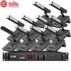 Беспроводная перезаряжаемая система конференц-микрофонов HuiDu HD-8810 (Китайская версия)