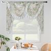 1 предмет LOZUJOJU, хит продаж, весенний свежий принт с рюшами, прозрачная занавеска для кухни, спальни, гостиной, украшение для окна 155x125 см