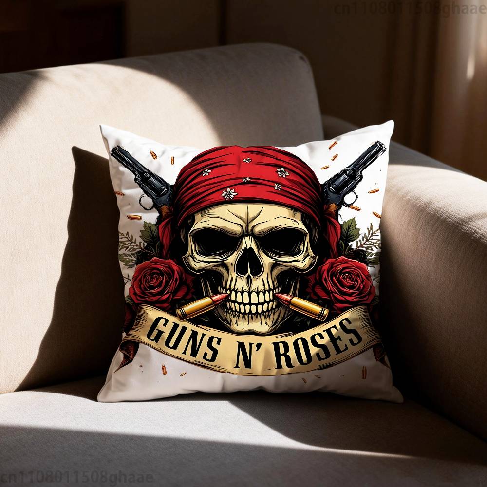 Подушка Наволочка Guns N Roses Наволочка Гостиная Диван Подушка Чехол Подходит Для Дома Спальни Комнаты Декор