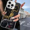 Чехол для телефона Черный клевер Для IPhone 16 15 14 13 12 11 Pro Max X XR XSMAX 8 7 Plus Матовый противоударный задний чехол