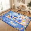 Fantasy Magic Theme Crystal Velvet Floor Rug Personalized Custom Name Text Warm Carpet Home Decoration