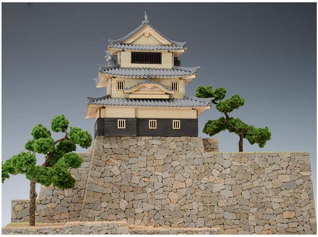 Woody Joe Marugame Castle Wooden Model Assembly Kit 1/150