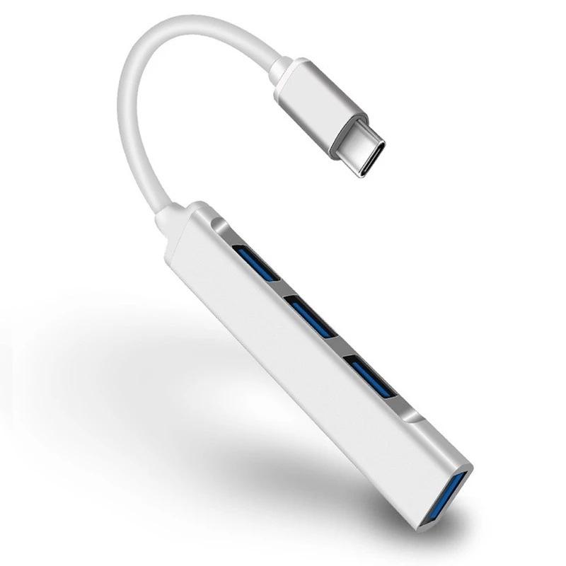 4-в-1 USB 3.0 ХАБ Type C ХАБ к USB3.0 Type-C 4 порта USB Высокоскоростной разветвитель Коробка 4 порта USB Зарядный адаптер Для Macbook iPad