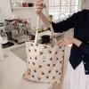 Trendy Street Style Canvas Tote Bag For Women Large Capacity Floral Design