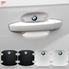 4PCS Carbon Fiber Car Door Handle Protection Sticker Emblem Accessories for 3 4 5 7 Series GT X1 X3 X4 X5 X6 F15 F16 F18 F10