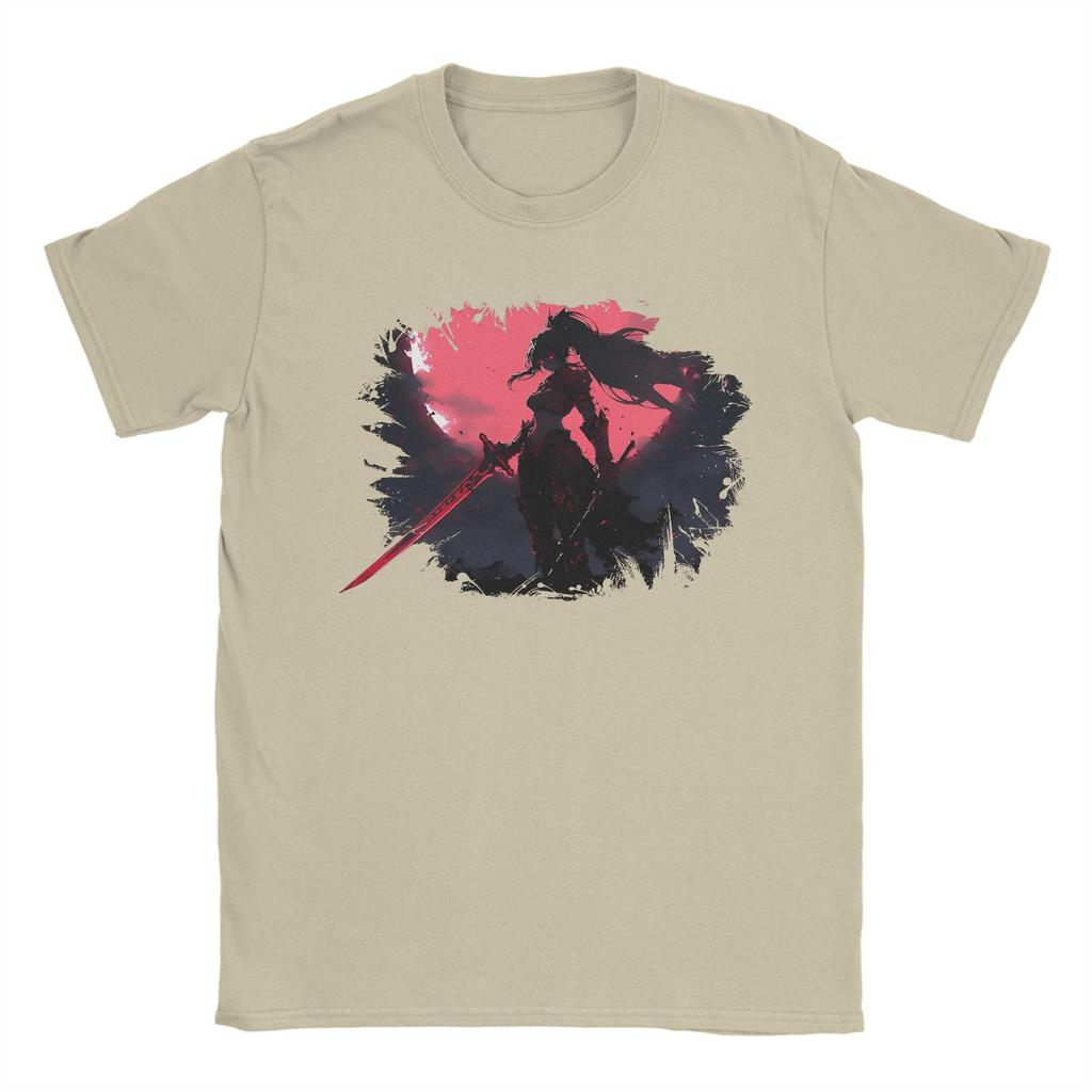 Vintage Stellar Blade T-Shirt Men Crew Neck Pure Cotton T Shirt Eve Short Sleeve Tee Shirt Gift Idea Clothing