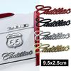 9.5x2.5cm Car Fender Side Sticker Rear Trunk Metal Emblem for Cadillac Escalade ATS BLS CT4 CTS EXT STS XLR XT4 XT5 Deville DTS