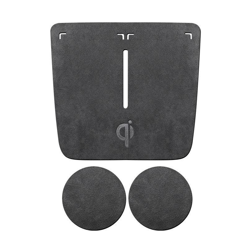 Suitable For BYD SEAL Suede Leather Water Cup Center Console Groove Mat