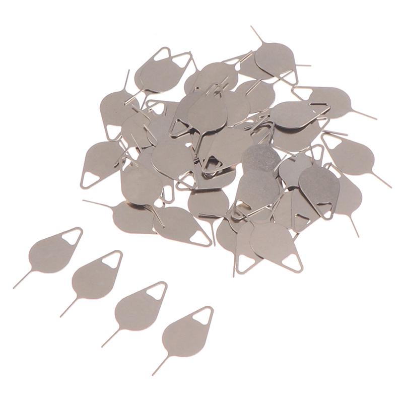 50 шт. Инструмент-ключ для извлечения лотка SIM-карты, игла из нержавеющей стали