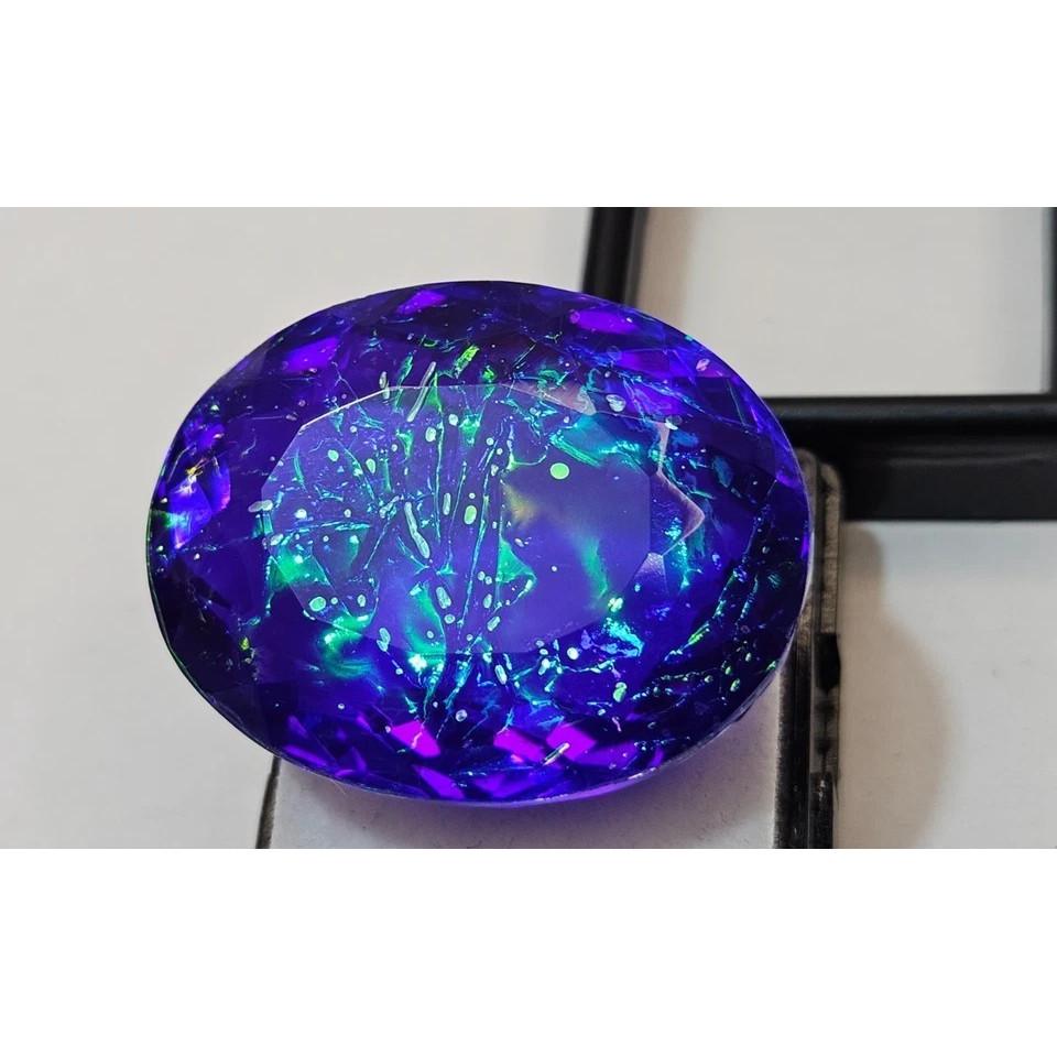 Monarch Fire Opal Oval Cut Natural Certified Loose Gemstone